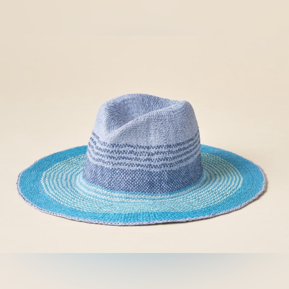 NEW! Sundance Hatattack Sea Cliffs Packable Hat Shades of Blue